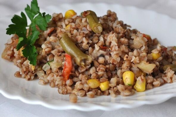 Buckwheat with the addition of vegetables consolidates the results of the diet